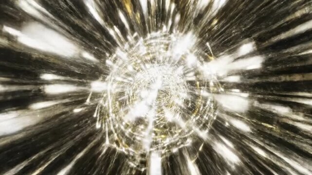 Celestial Dynamo: An abstract, close-up view presents a radiant sphere of light, emanating energy with an explosive burst of stellar power.