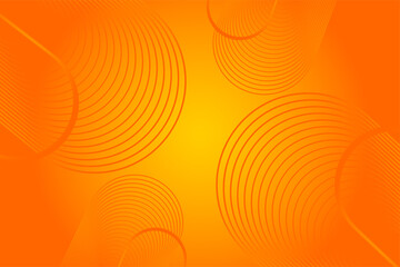 Bright orange backdrop featuring elegant geometric patterns and flowing lines, perfect for contemporary designs.