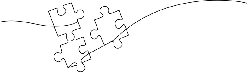 Abstract geometric puzzle piece silhouette isolated on white background