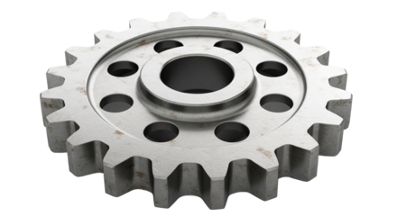 Rusty Metal Gear Wheel Isolated