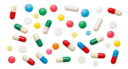 Colorful Assorted Pills and Capsules