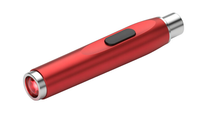 Sleek Red Laser Pointer 3D Render