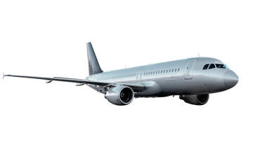 Passenger airliner flying isolated
