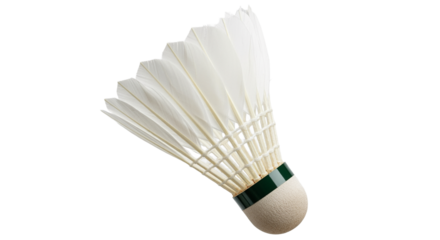 Badminton Shuttlecock on Transparent Background