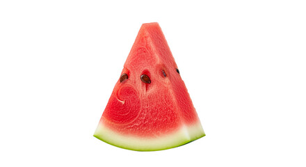 Fresh Watermelon Slice White Background