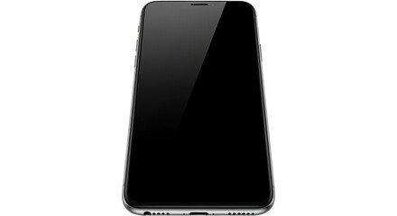 Modern Smartphone Blank Screen on White