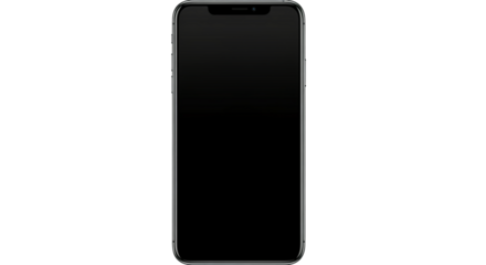 Modern Smartphone with Blank Screen Mockup
