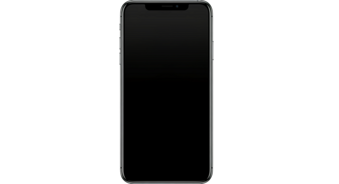 Modern Smartphone with Blank Screen Mockup