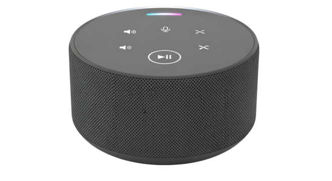 Smart Speaker Voice Assistant Isolated White