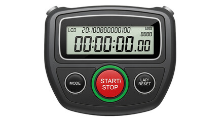 Digital Stopwatch with Transparent Background