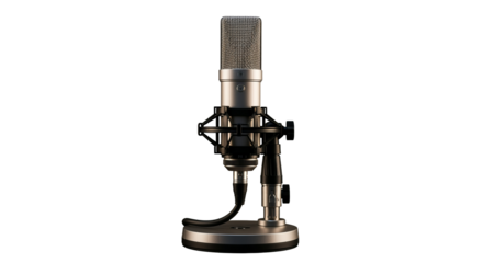 Professional Condenser Studio Microphone on White