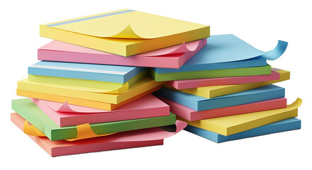 Colorful Stacks of Sticky Notes