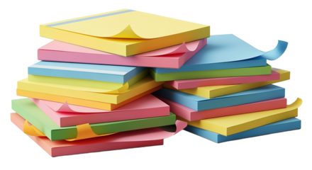 Colorful Stacks of Sticky Notes
