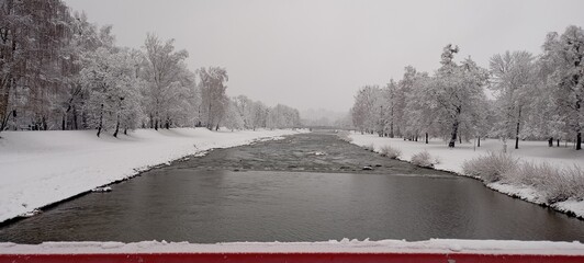 snow covered bridge