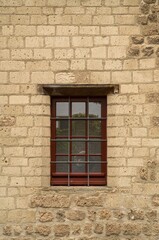 details of a medieval building, windows