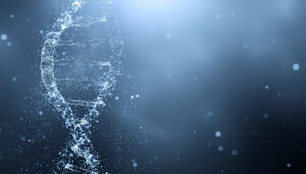 Digital DNA helix visualization - Powered by Adobe