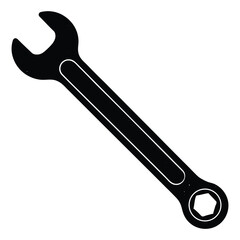 spanner vector icon on white background