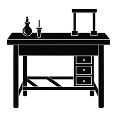 workbench vector icon on white background