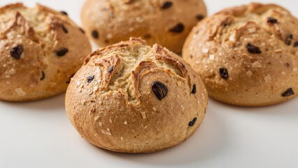 Freshly baked cookies with chocolate chips, showcasing a golden-brown crust and soft texture. Homemade baked goods with sweet and indulgent flavor.