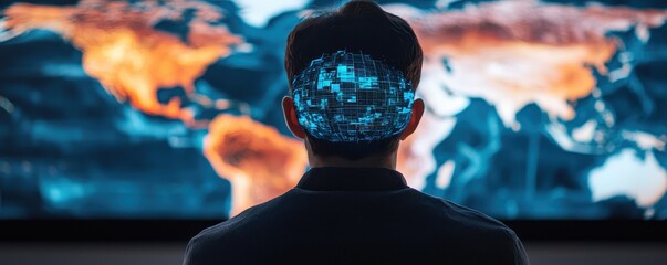 Digital Mind Mapping Concept with Global Projection Effect