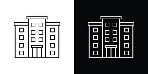 Apartment icons vector. doodle. on a white background.