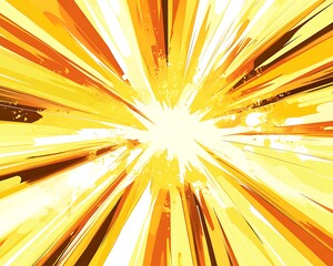 Explosive Burst with Radiant Flames and Dynamic Shockwaves in Motion