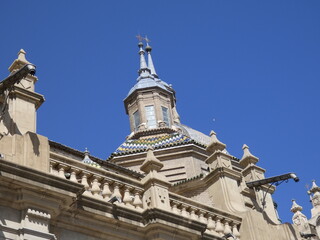 Fototapeta premium CATEDRAL BASILICA DEL PILAR DE ZARAGOZA, TEMPLO MARIANO