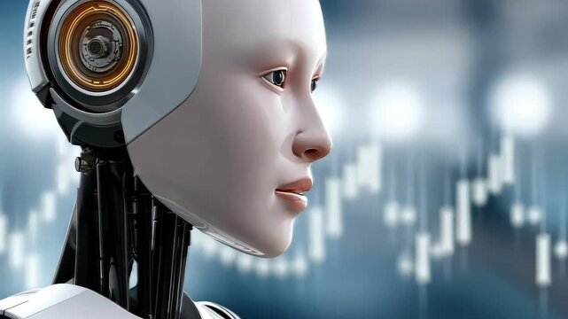 Exploring advancements in robotics and AI technology through a realistic humanoid robot model with intricate design and functionality