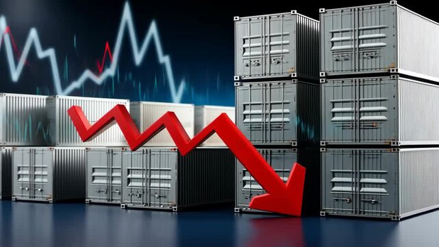 Market trends show decline in shipping container rates as demand decreases worldwide