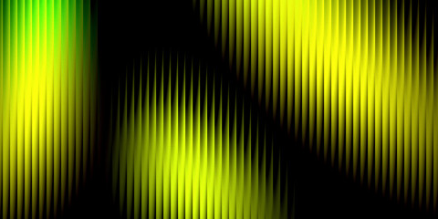 Yellow Green Gradient Noise Texture Ribbed Glass Abstract Background Vertical Lines Light Streaks for Digital Design and Futuristic Technology Concepts.
