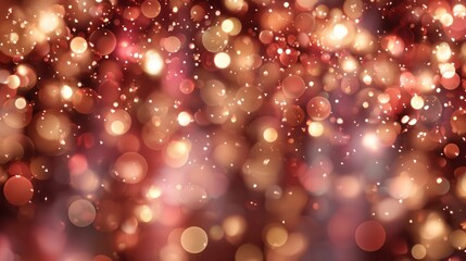 Festive holiday background with warm bokeh lights, glowing christmas decor, sparkling seasonal atmosphere for winter celebrations, greeting cards, and cozy holiday design projects
