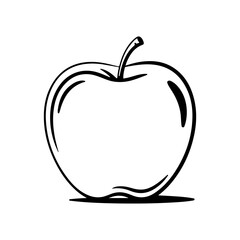 Apple vector illustration isolated on transparent background