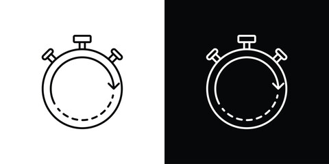 Fast processing icons vector. doodle. on a white background.