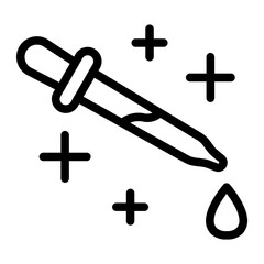 This Eyedropper icon is suitable for pharmacy.