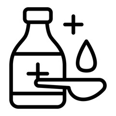 This Syrup icon is suitable for pharmacy.