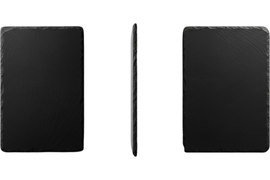 Dark Slate Display Boards Square Serving Plates Restaurant Supplies Kitchen Decor Food on transparent background