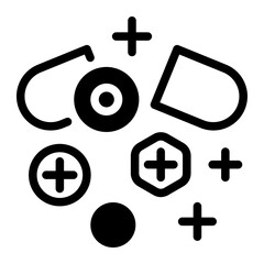 Obraz premium This Vitamin icon is suitable for pharmacy.