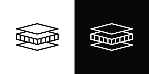 Insulation icons vector. doodle. on a white background.