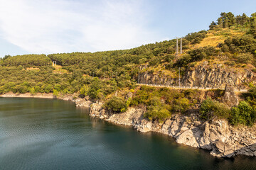 The Barcena Dam near Ponferrada, Spain