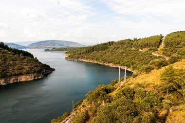 The Barcena Dam near Ponferrada, Spain
