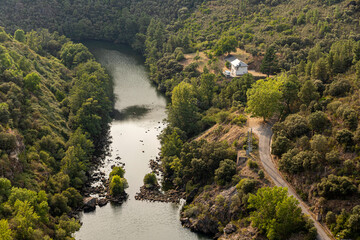 The Barcena Dam near Ponferrada, Spain