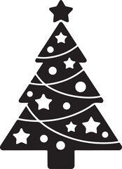 Christmas tree icon symbol vector