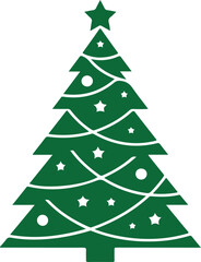 Christmas tree icon symbol vector