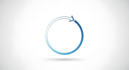 Abstract blue brush stroke circle background