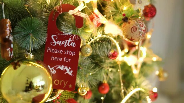 Christmas 2025 video colourful decorated Christmas free footage