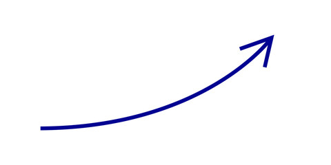 blue curved graph with arrow moving up png file type