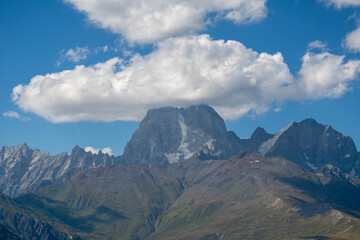 Dramatic View of Mount Ushba, the 