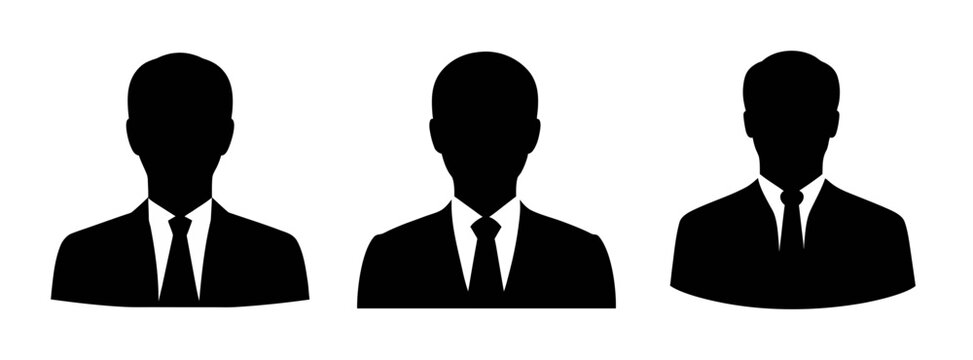 Business men silhouettes vector illustration for professional and corporate designs and presentations