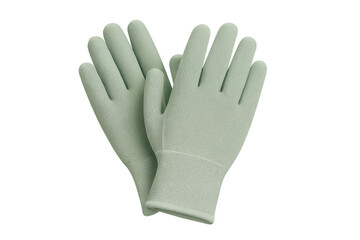 Fototapeta premium Pair of green work gloves for protection and gardening