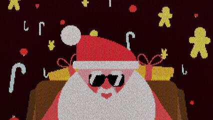 Knit Sweater Christmas Greeting Logo Reveal &ndash; Modern Festive Winter Animation